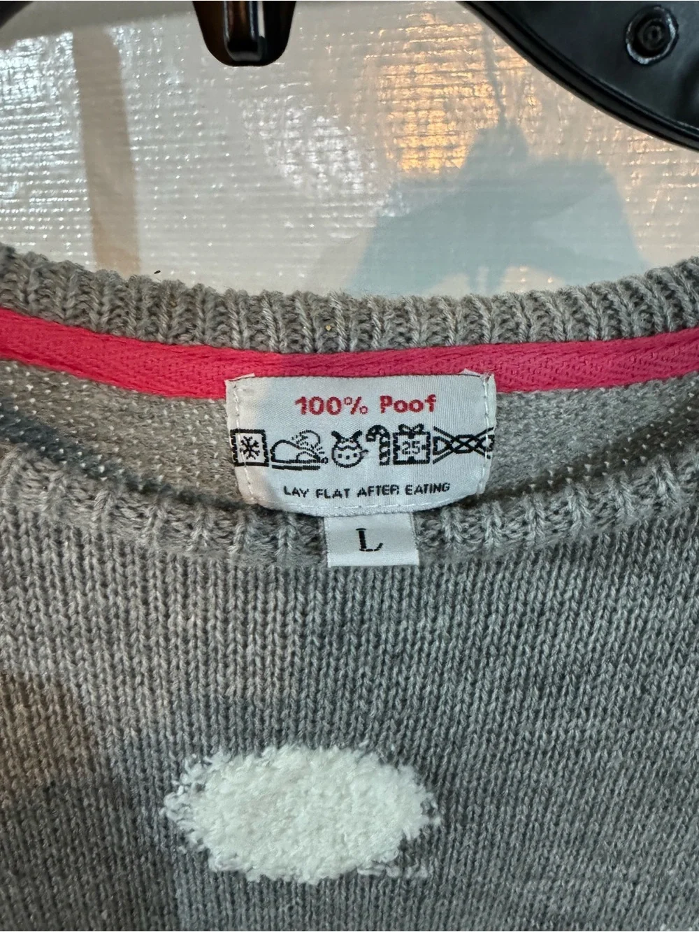 Cozy Gray Snowman Pullover Sweater with Pink Scarf